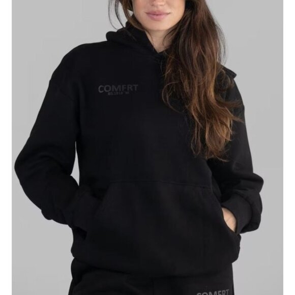 Comfrt Coordinate Hoodie Oversized Sweater Women Size Medium NWT Loungewear Ink - Picture 1 of 16